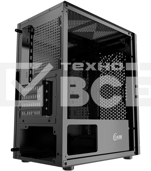 Компьютерный корпус Powercase Mistral Micro Z3B Mesh LED, Tempered Glass, 2x 140mm + 1х 120mm 5-color fan, черный, mATX (CMIMZB-L3)