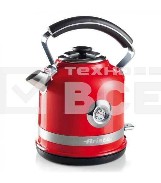 Чайник электрический Ariete Moderna 2854 красный, 2000 Вт, 1.7 л