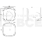 Настенный кронштейн для камер серий SD42, SD32, SD29, HDBW2, HDBW3, HDBW4, EB1 Wall Mount PFB302S, фото3