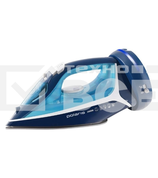 Утюг Polaris PIR 2444K Cord LESS 2400 Вт синий/белый