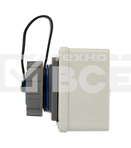 Розетка настенная Rexant влагозащищенная с крышкой 16 А, 2Р+РЕ, IP68