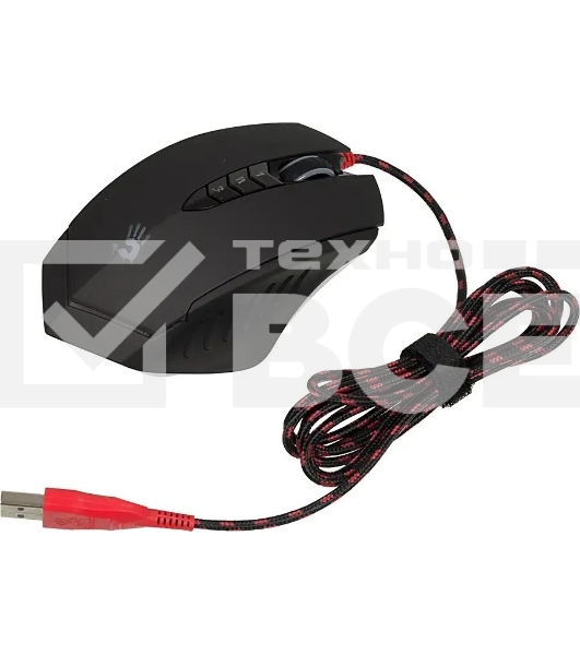 Мышь проводная A4Tech Bloody V8M Max черный, 12000 dpi, USB, кнопки - 10