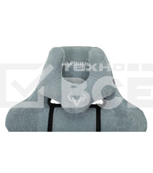 Кресло игровое Бюрократ VIKING KNIGHT LT28 FABRIC серо-голубой крестовина металл/пластик