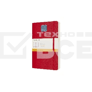 Блокнот Moleskine CLASSIC SOFT EXPENDED QP616EXPF2 Large 130х210мм, 400 страниц, линейка, мягкая обложка, красный