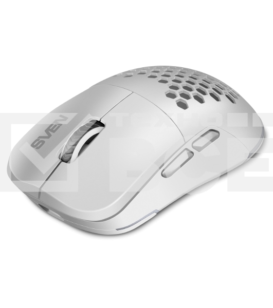 Мышь беспроводная SVEN RX-G980W белая (6+1кл. 50-26000 DPI, ПО, RGB-подсветка, игров. упак)