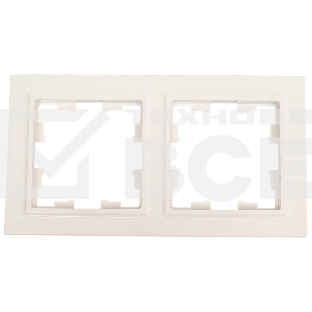 Рамка 2-мест. IEK BRITE РУ-2-БрБ белый