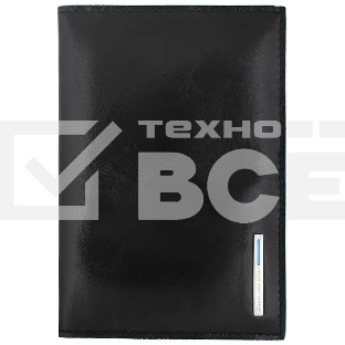 Обложка для паспорта Piquadro Blue Square PP5255B2/N, черный, натур.кожа