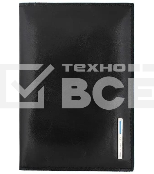 Обложка для паспорта Piquadro Blue Square PP5255B2/N, черный, натур.кожа