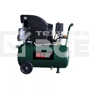Профессиональный воздушный компрессор KLPRO KLK25 (сеть, 1,5Квт, 8 бар, 210л/мин, емкость 24л)