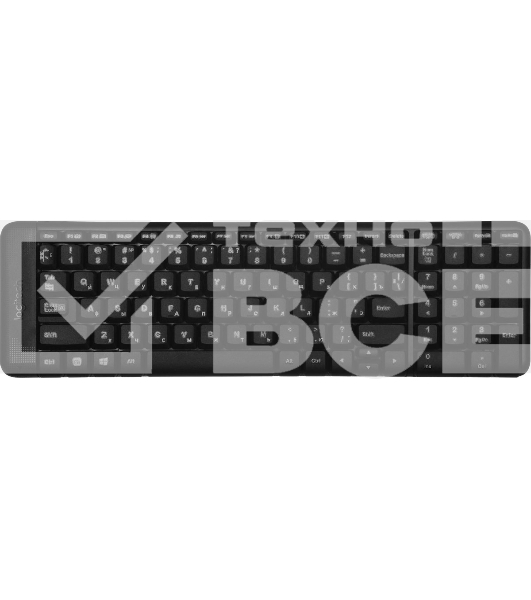 Комплект клавиатура+мышь Logitech MK220 беспроводной, USB, 1000 DPI, чёрный