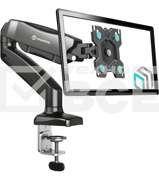 Кронштейн (держатель) ONKRON G80 для монитора 13'-32' дюймов настольный, черный