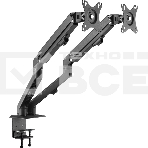 Кронштейн для мониторов Ultramounts UM729 черный 17'-27' макс.7кг крепление к столешнице поворот и наклон, фото6