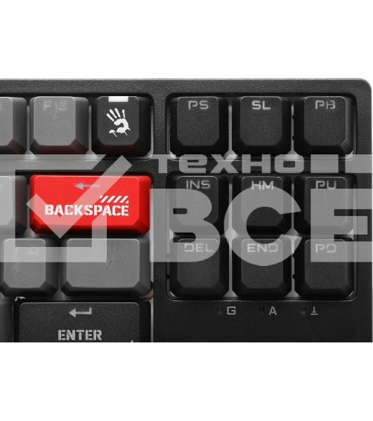 Клавиатура проводная A4Tech Bloody S87 Energy USB черный/красный