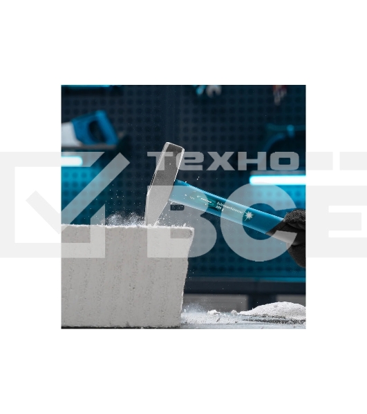 Молоток слесарный Gross 10273 300 г, квадратный боек, фиберглассовая обрезиненная рукоятка