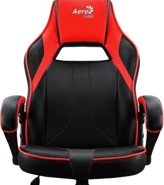 Кресло Aerocool AC40C AIR чёрный, экокожа, 150 кг, механизм качания