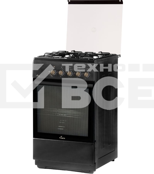 Плита Комбинированная Flama L FK 1412 At антрацит (стеклянная крышка) реш.сталь