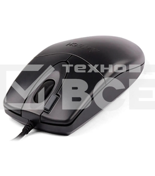 Мышь проводная A4Tech OP-620DS черный, 1000 dpi, USB, кнопки - 4