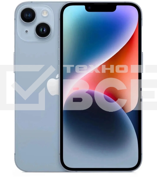 Смартфон Apple iPhone 14, 6/128Gb, голубой