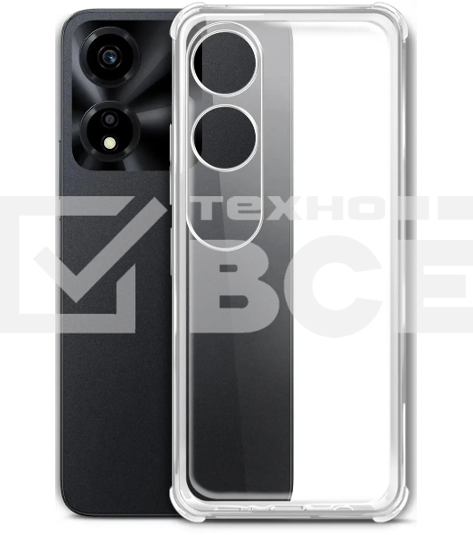 Чехол (клип-кейс) BoraSCO для Honor X5 Plus 72471 прозрачный
