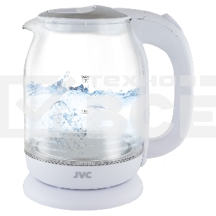 Чайник электрический JVC JK-KE1510 белый, объем 1,7л, максимальная мощность 2200 Вт