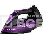 Утюг BRAYER BR4016 фиолетовый/черный, 2400 Вт, 25 г/мин, 140 г/мин, 350 мл, фото 1