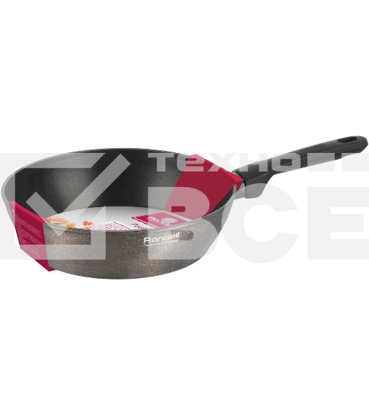 Сковорода Rondell Posh RDA-1477, 28 см, без крышки, серый