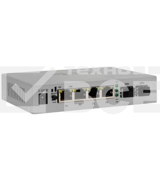 Коммутатор SNR SNR-S1904G-2S, 1Гбит/с, количество портов 4 шт, (L2)