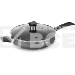 Сотейник Rondell Strike RDA-1399, 28см, с крышкой, серый, фото 1