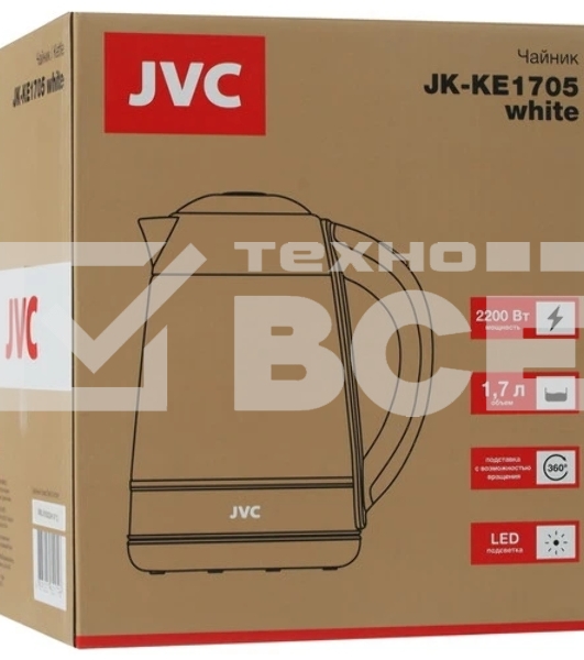 Чайник JVC JK-KE1705 белый