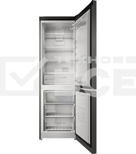Холодильник Indesit ITS 5180 NG, темно-серый, двухкамерный 220/78л морозилка снизу, No Frost