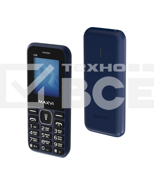 Мобильный телефон Maxvi C30 синий