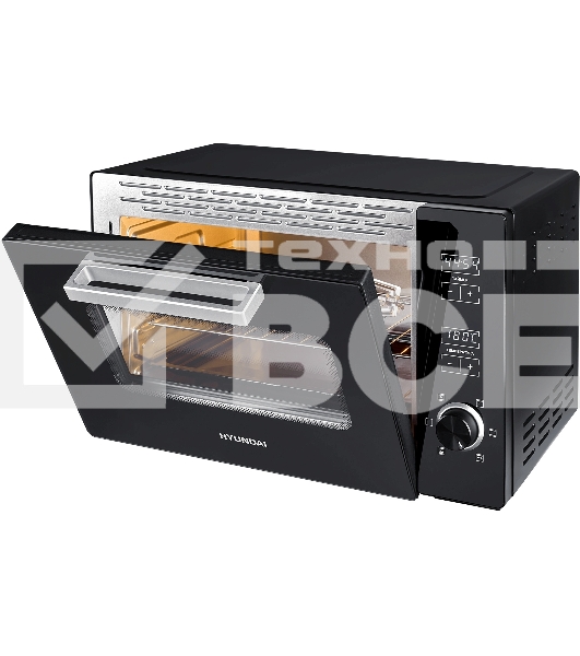 Мини-печь Hyundai MIO-HY100 38л. 1800Вт черный