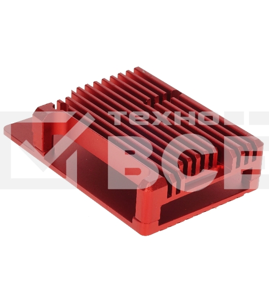 Корпус Qumo Aluminum case without fan, Raspberry Pi 4, red(RS004)