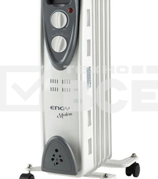 Масляный обогреватель Engy EN-2205 Modern (5 секций) белый, 1000 Вт, 10 м2, термостат