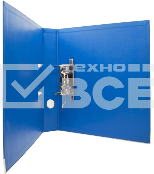 Папка-регистратор Silwerhof 2022105 A4 50мм, двусторонний ПВХ, синий, металлическая окантовка, сборная (упаковка: 2шт)