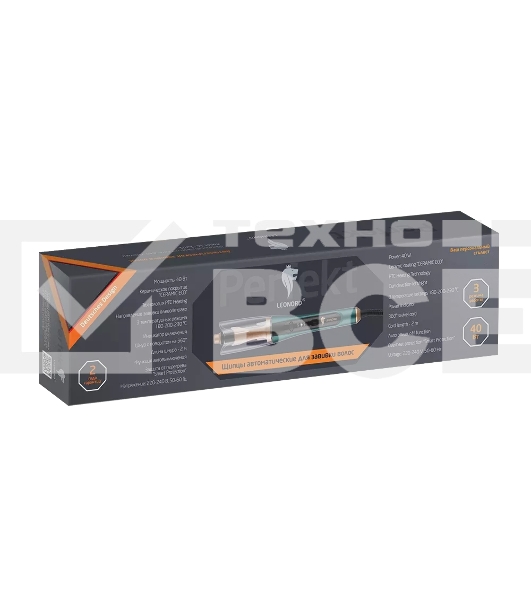 Щипцы для завивки волос Leonord LE-1201 зеленый/золотистый, 230 °C, 3 режима