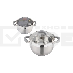 Кастрюля MALLONY Felicita нержавеющая сталь, со стеклянной крышкой, 2,9 л, d-18, фото2