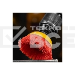 Щетка для дрели Denzel 75 мм, чашка, со шпилькой, нейлоновая щетина, фото2