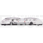 Плита настольная электрическая Energy EN-911 серебристый, 2,1 кВт, ТЭН, конфорки - 2, стеклокерамика, поворотные переключатели, фото4