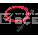 Шнур питания с фиксатором REM IEC 60320 C13/IEC 60320 C14, 10 А/250 В (3 * 1,0), 3 м, красный R-10-Cord-C13-C14-3-Red, фото 1