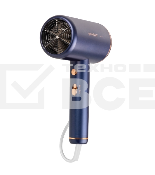 Фен Endever Aurora-514, Мощность 2200Вт, Количество скоростных режимов 2, Количество температурных режимов 3, Режим 
