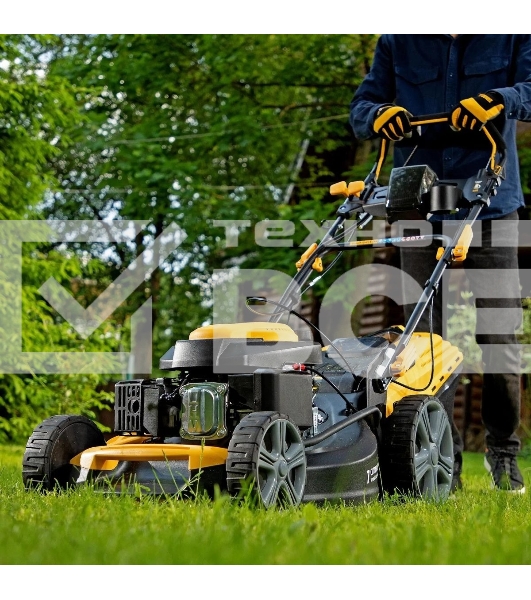 Газонокосилка бензиновая Denzel GLD-520SP-VE, 196 см3,шир 52 см,привод,вариатор,эл.старт, 60 л