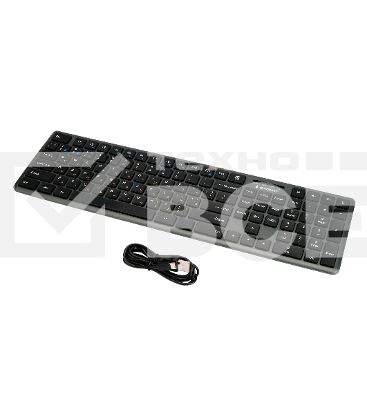 Клавиатура Gembird KBW-8460 беспроводная, Bluetooth, радиоканал, чёрный