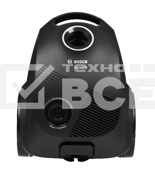 Пылесос Bosch BGBS2LB1 черный, 600 Вт, уборка сухая, пылесборник мешок 3.5 л
