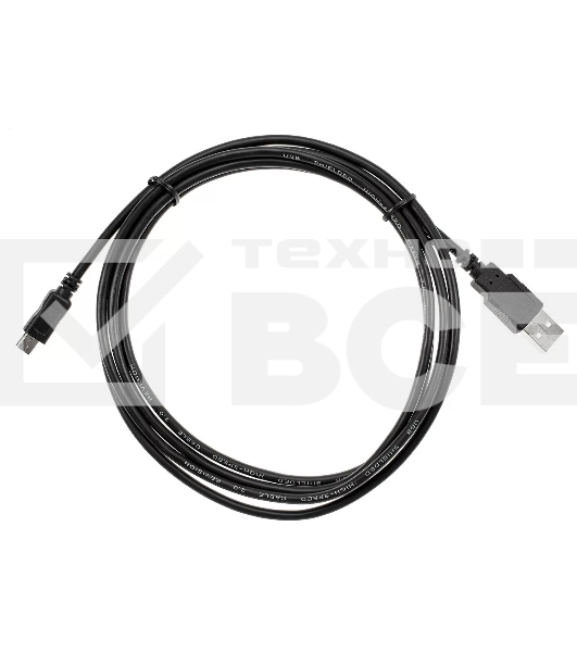 Кабель USB 2.0 A-->mini-B 5P (1.8 м) черный, Telecom<TC6911BK-1.8M>