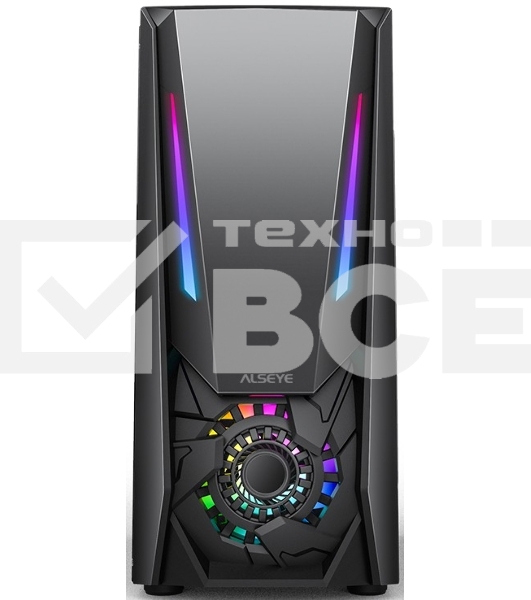 Корпус ALSEYE Reactor-B Mini-ITX/Micro ATX/ATX, USB2.0*2+HD Audio+USB3.0*1 USB2.0*2+HD Audio+USB3.0*1