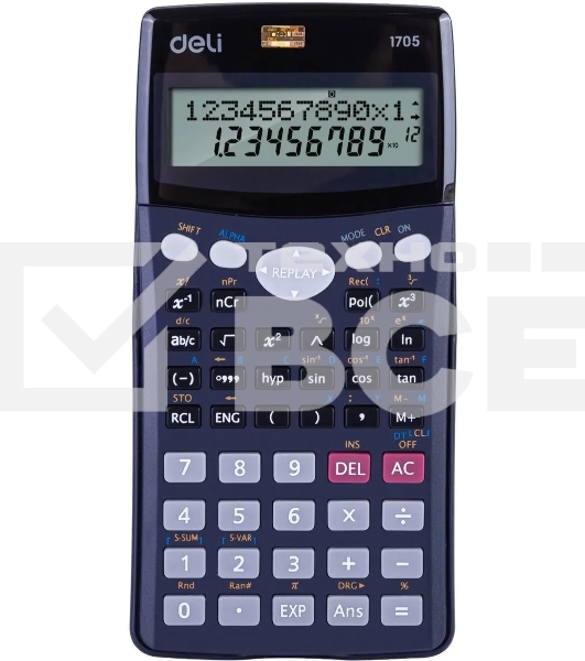 Калькулятор научный Deli E1705 черный 10+2-разр.