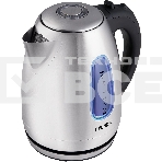 Чайник электрический Hyundai HYK-S2402 1.7л. 2200Вт серебристый матовый/черный (корпус: нержавеющая сталь), фото 1