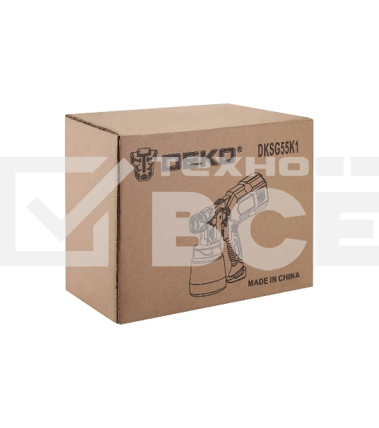 Краскопульт Deko DKSG55K1 HVLP 550Вт бак:800мл 100-200мл/мин