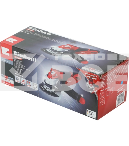 Углошлифовальная машина Einhell TE-AG 115/600 600Вт 12000об/мин рез.шпин.:M22.2 d=115мм (4430855)